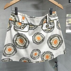 Trina Turk sun pattern miniskirt, size 2